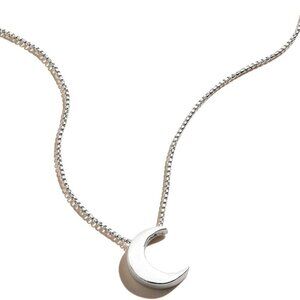 Alex and ANI Path of Symbols Adjustable Necklace for Women, Moon Pendant, Sterli